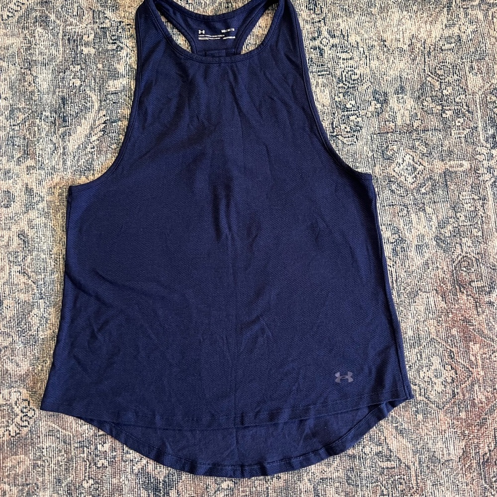 Women’s Under Armour Blue Sleeveless Tank Top with Racerback